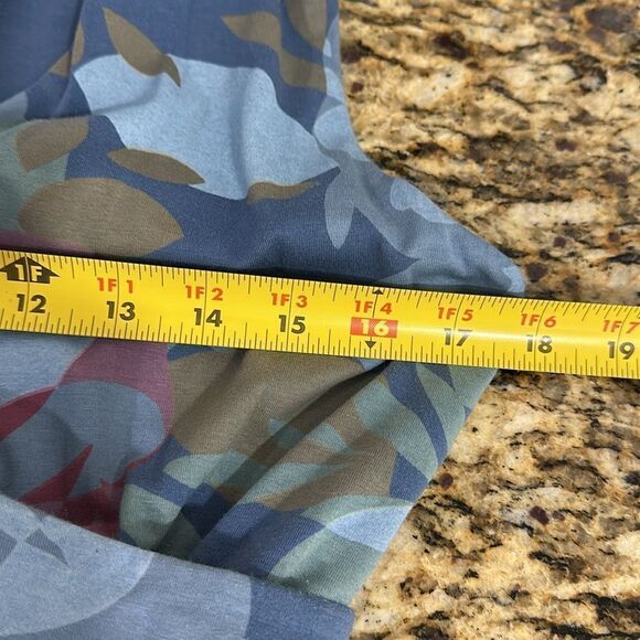 FRESH PRODUCE Deep Dive Blue Fresh Blossoms Lily Fit And Flare Dress Size M - Picture 9 of 11